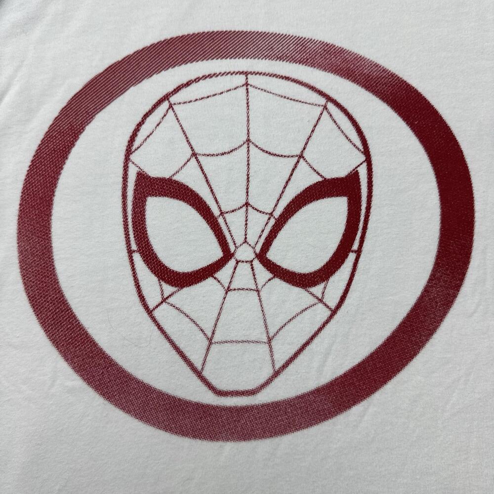 Gap Kids Shirt Youth Large White Spider-Man Mask Logo Marvel Graphic Tee